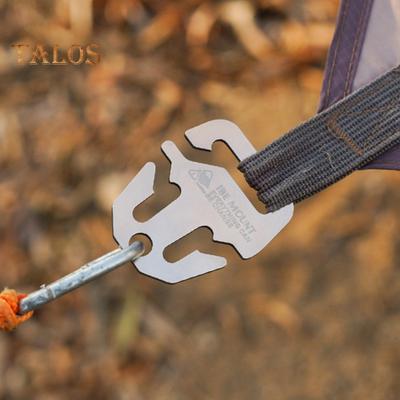 Stainless Steel Canopy Fixing Buckle Portable Lightweight Heavy Duty Awning Rope Fixing Windproof Hook Metal Fastener Outdoor Camping Hiking