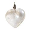 Large Rock Crystal Heart Pendant + 2cm Chain