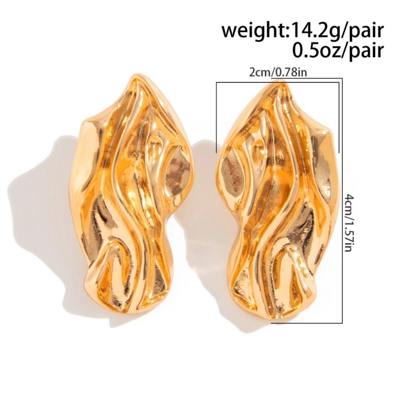 Trendy Alloy Studs Earrings with Distinctive Geometric Pattern Perfect for Women Who Love Statement Jewelry