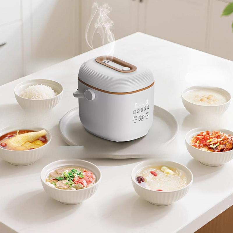 220V Mini Rice Cooker With 1 To 2 People Functions