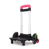 Aluminiumlegierung Rucksack Trolley für Schultaschen 6 Räder Faltbarer Trolley Wagen