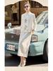 Spring 2025 New Chinese Style Stand Collar Vest & Half Skirt Two-Piece Set Dress (ZM25201)