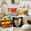 Beavis And Butt-Head Pillow Case Square Double-Sided Printing Short Plush Sofa Cushion Cover Bedroom Bedside Pillow