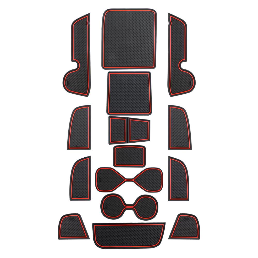 

Коврики в дверные пазы для Honda HR-V HRV 2026 2026 RHD 15 шт. Силиконовые Нескользящие Подставки под стаканы Накладки-защитники Аксессуары красный