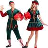Elf Christmas Santas Helper Holiday Unisex Fancy Dress Halloween Costume Adult