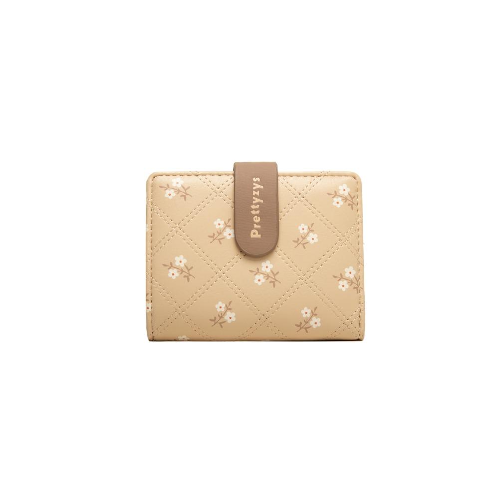 Women Wallets Floral Print Multi-Card Short Wallet, Card Holder, Leather Clip, Coin Purse