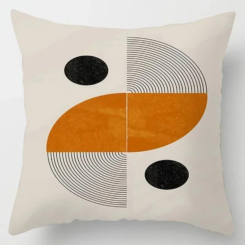 Home Office Decorative Pillow Bedroom Sofa Car Cushion Cover Abstract Line Pattern Series Throw Pillow
