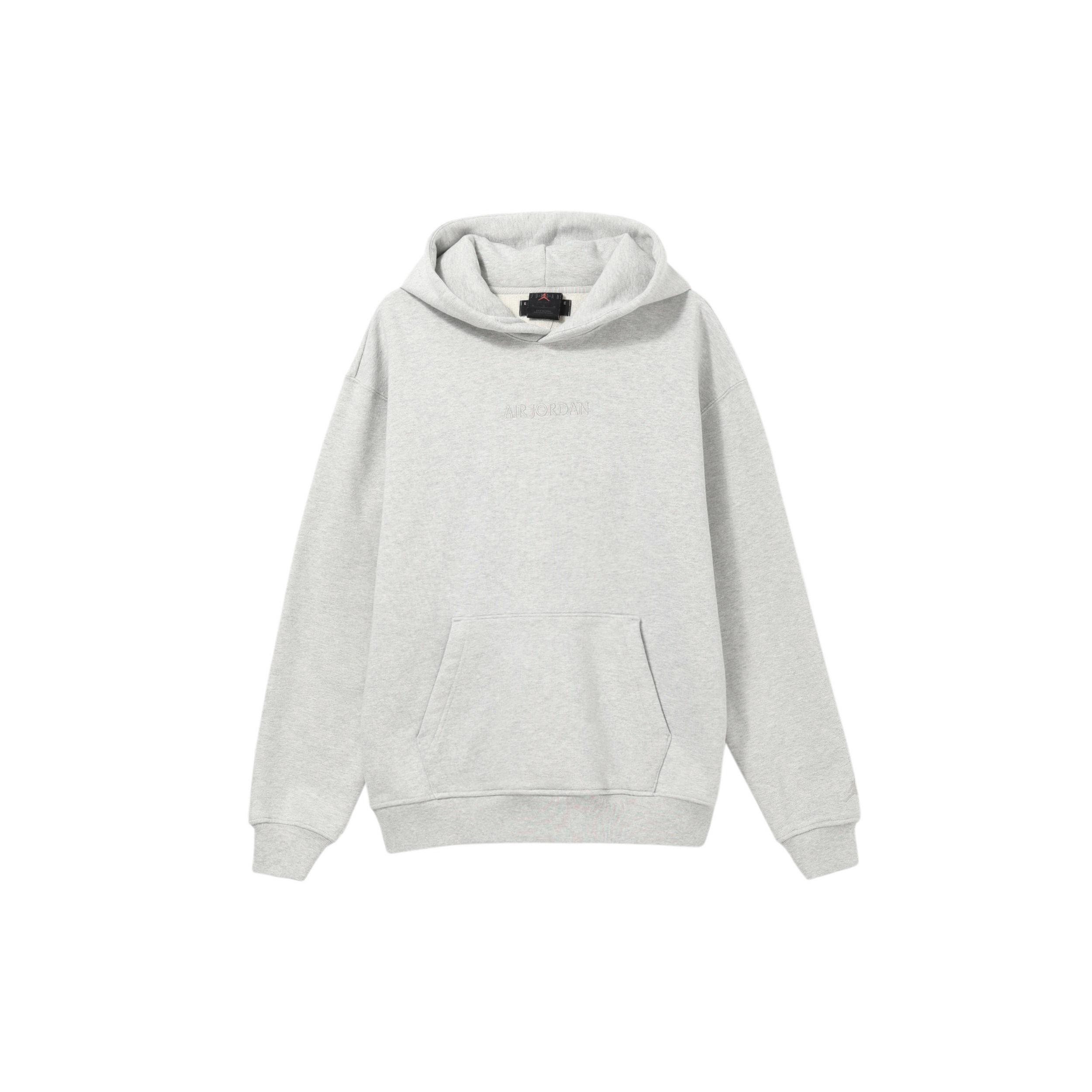 Air Jordan Wordmark Fleece Hoodie Grey Men s FJ1967-050 XXXL