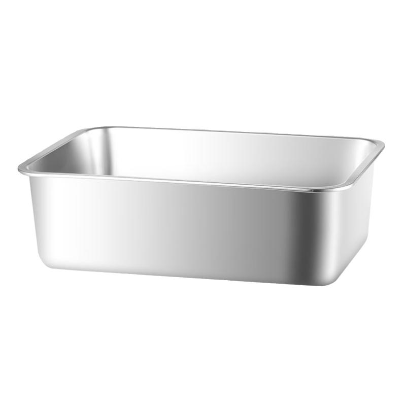 Ming Zhan Xuan Food-Grade Stainless Steel Tray with Lid (70x50x20cm)