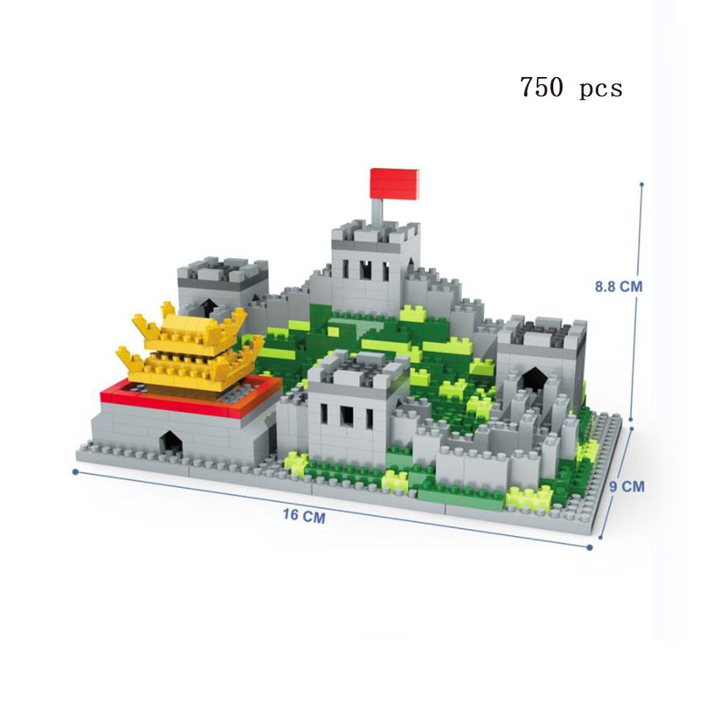 Excellent Wall Construction Blocks Designed for Adult 3D Model Playthings Home Decoration World Miracles Architecture Assembly Bricks Kits