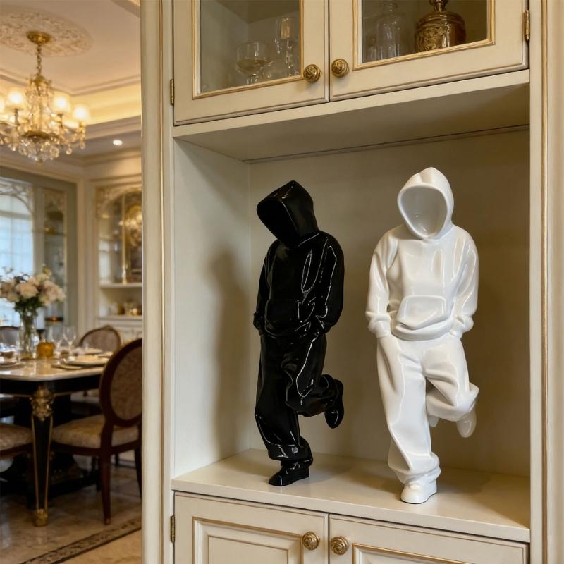 Denker Statuen Skulpturen Bücherregal Dekorationen Plastik Denker Statue Ornament, Einweihungsgeschenk Dekorationsartikel Geschenk