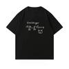New Catpatterned Printed Loose and Fashionable Shortsleeved Streetwear for Men and Women Is Designed for Summer 2026