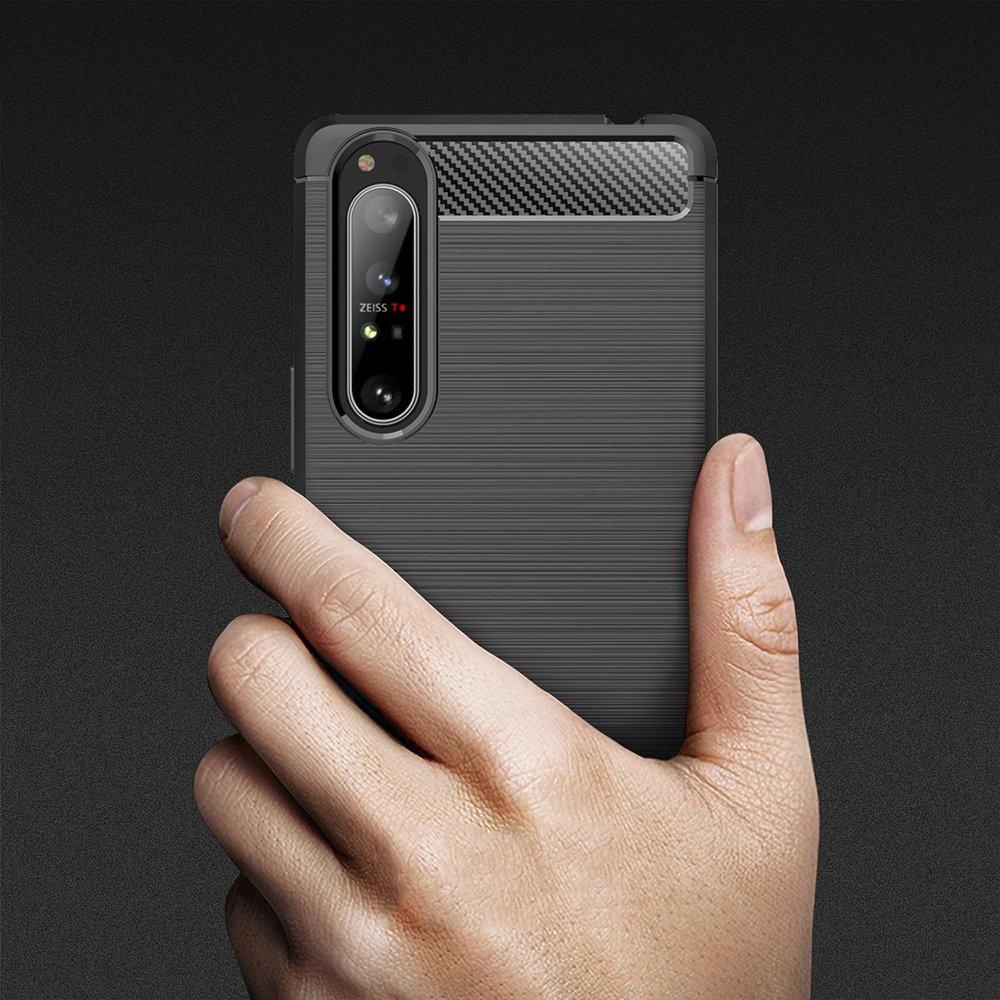 Case for Sony Xperia 1 II, Karbon, black