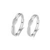 Schicksalsknoten Möbius Partnerringe: s925 Sterlingsilber Paar, Perfektes Valentinstags- oder Geburtstagsgeschenk für Freundin.
