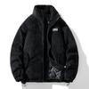 Winter Corduroy Parka Jacket Men Cotton Padded Parkas Autumn Puffer Jacket Male Vintage Korean Man Stand Collar Windbreaker Coat
