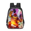Mario Cartoon Kids School Backpack Boys Girls Lightweight Large Capacity Oxford Fabric Bag With Ergonomic Back Support