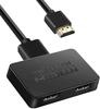 4K HDMI Splitter - 1 Input To 2 Outputs, Mini HDTV Video Mirroring Device