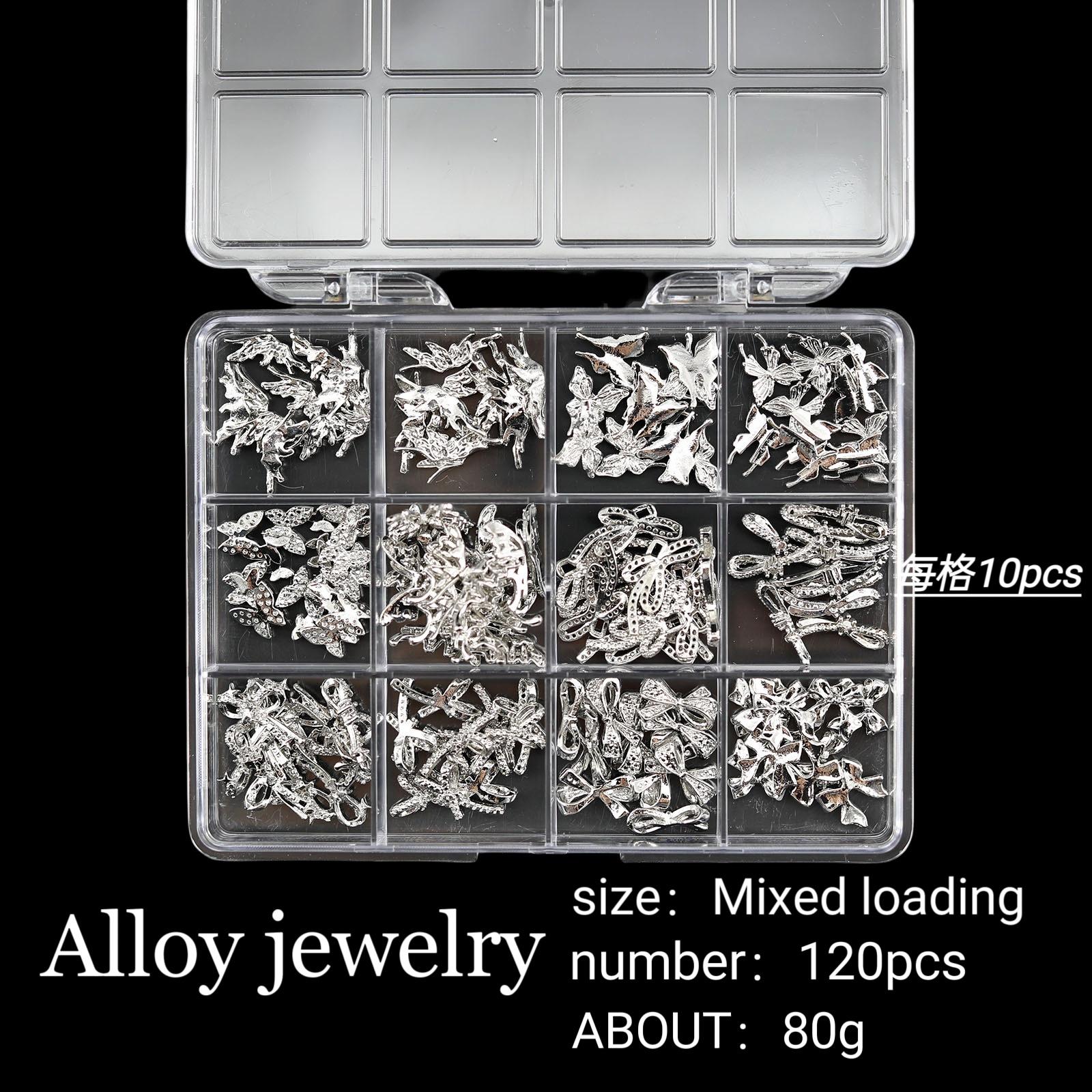 

Набор украшений для дизайна ногтей из 12 сеток со стразами для дизайна ногтей с плоским дном и бриллиантами особой формы 12 grid square box