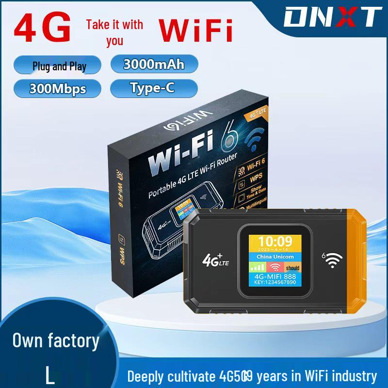 Portable Dual-Band WiFi6 4G Router for Europe, Africa, and Middle East