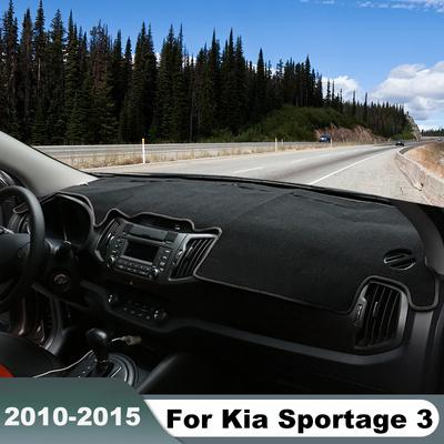 For Kia Sportage R 3 2010 2011 2012 2013 2014 2015 Car Dashboard Cover Avoid Light Pads Anti-UV Case Trument Panel Carpets