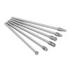 6 stücke Hartmetall Frässtifte Set Verlängern Wolfram Stahl Solide Drehen Zylinder Kopf Portierung Kit für