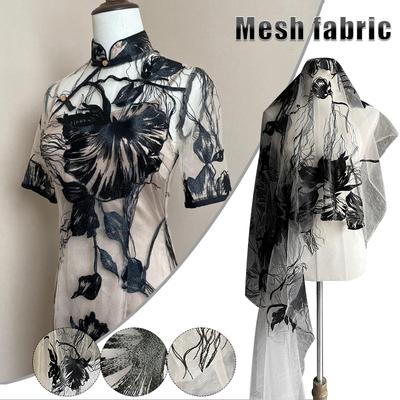 Květinová výšivka Krajková látka Žakárová výšivka Designová látka Pro kutilské šití Cheongsam Tyl Hanfu Materiál šatů