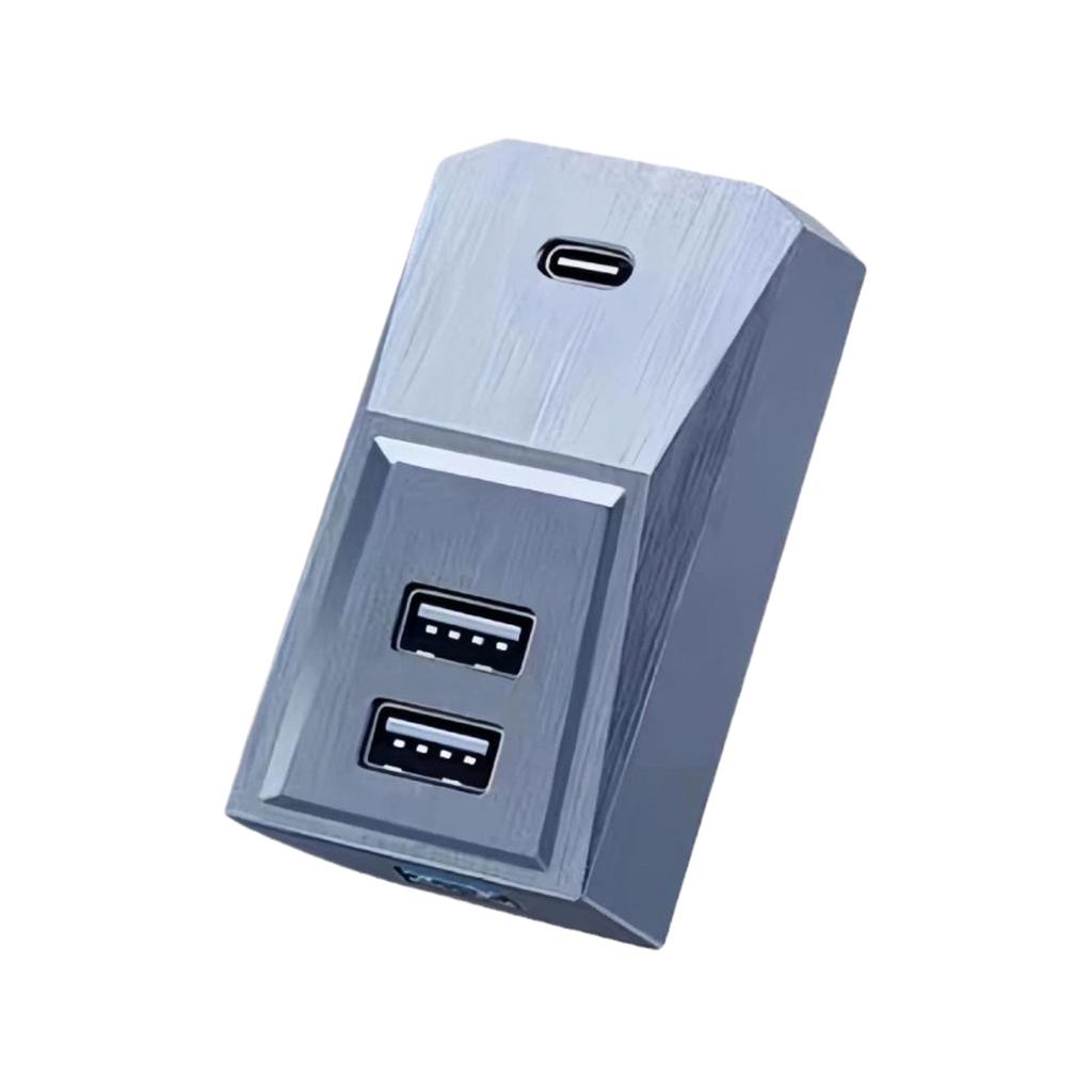 Handschuhfach USB-Hub für Tesla Model 3 Y Highland 2024 2023 2022 Digitales Display Splitter Handschuhfach Dockingstation Datenübertragung