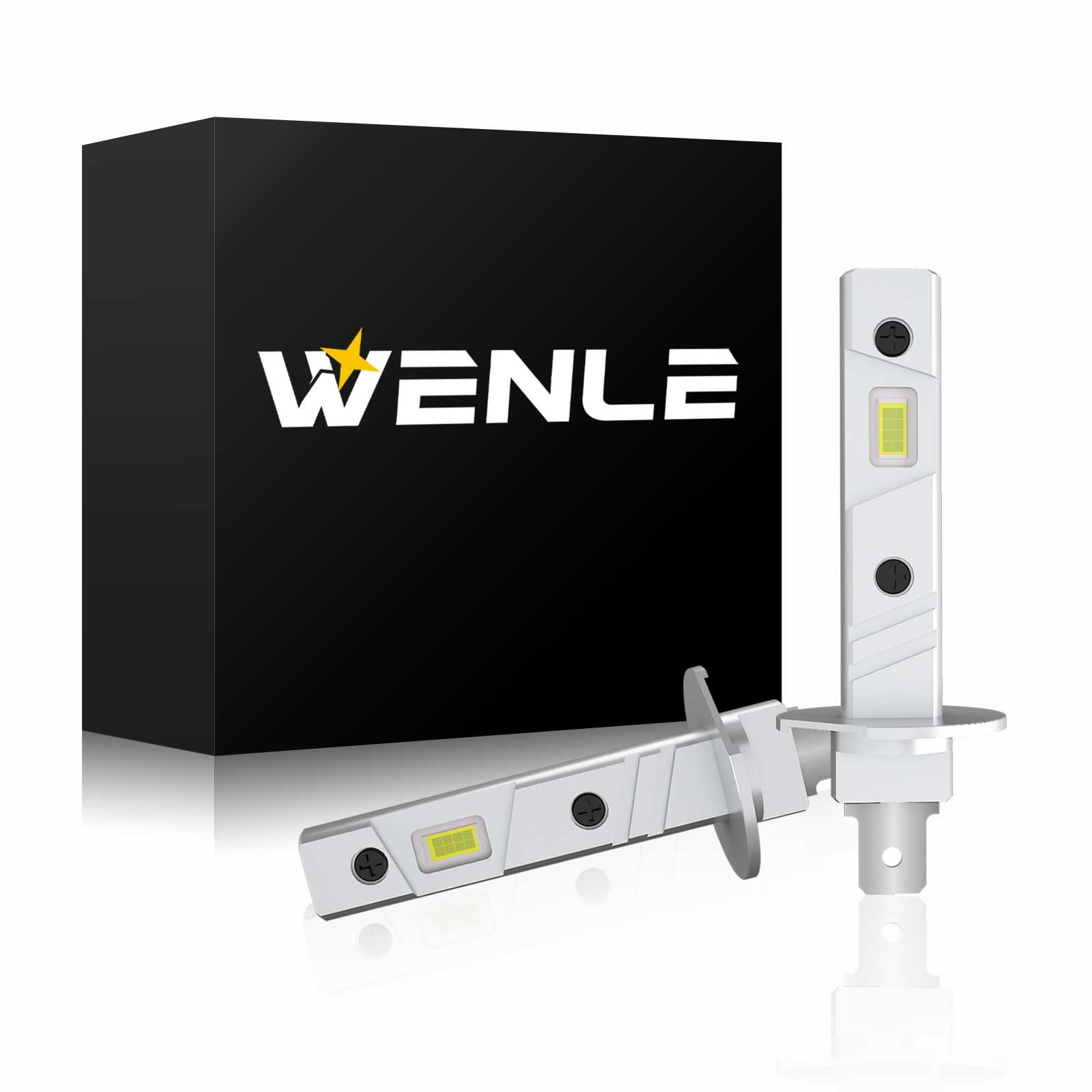 

WENLE Ultra Compact H1 LED Headlight Fog Lamp, White, 6500K, Compatible with New Vehicle H1 білий