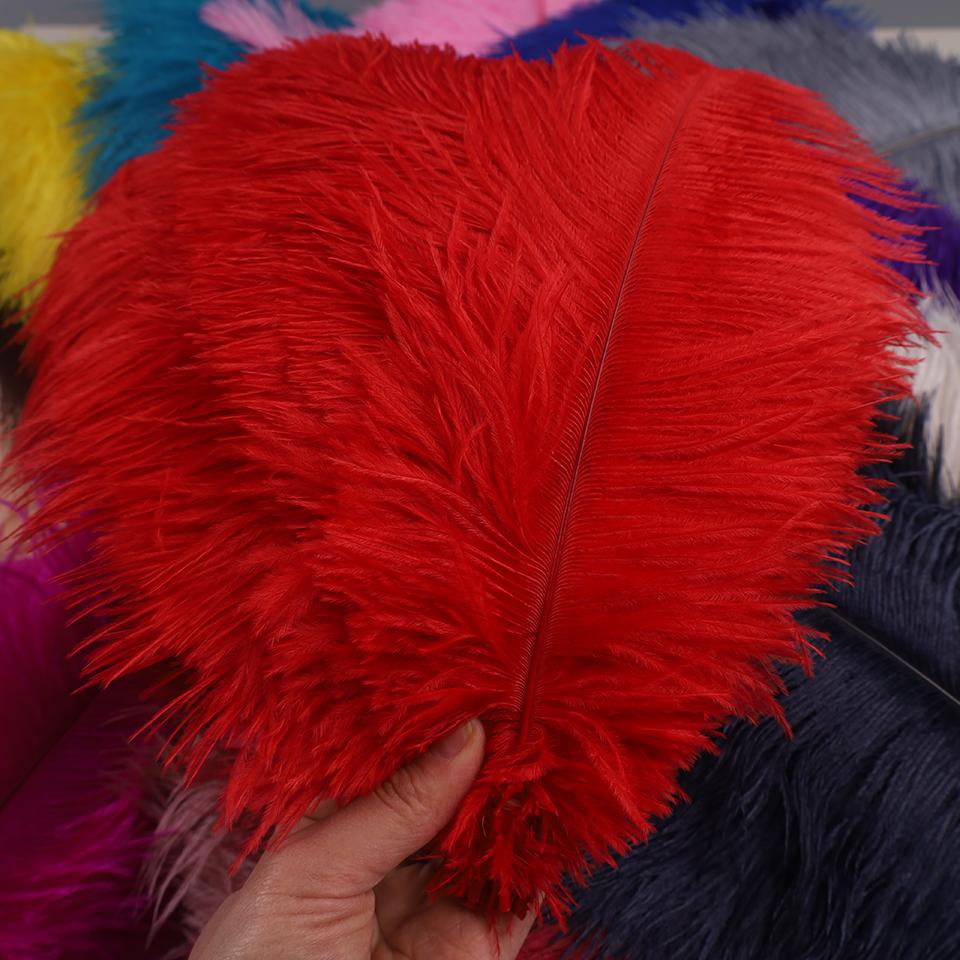 50pcs Ostrich Feathers for Crafts Wedding Decoration Handicraft Accessories Table Centerpieces Carnival Plumas Decor Wholesale