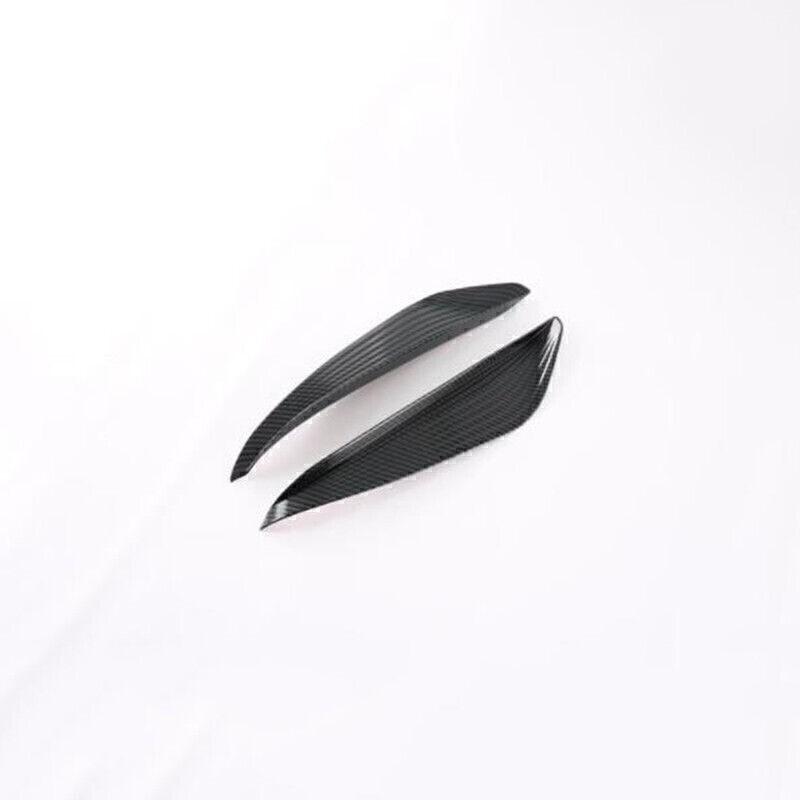 For Toyota BZ4X 2023-2025 ABS Carbon Fiber Rear Bumper Side Fender Splitter Fin
