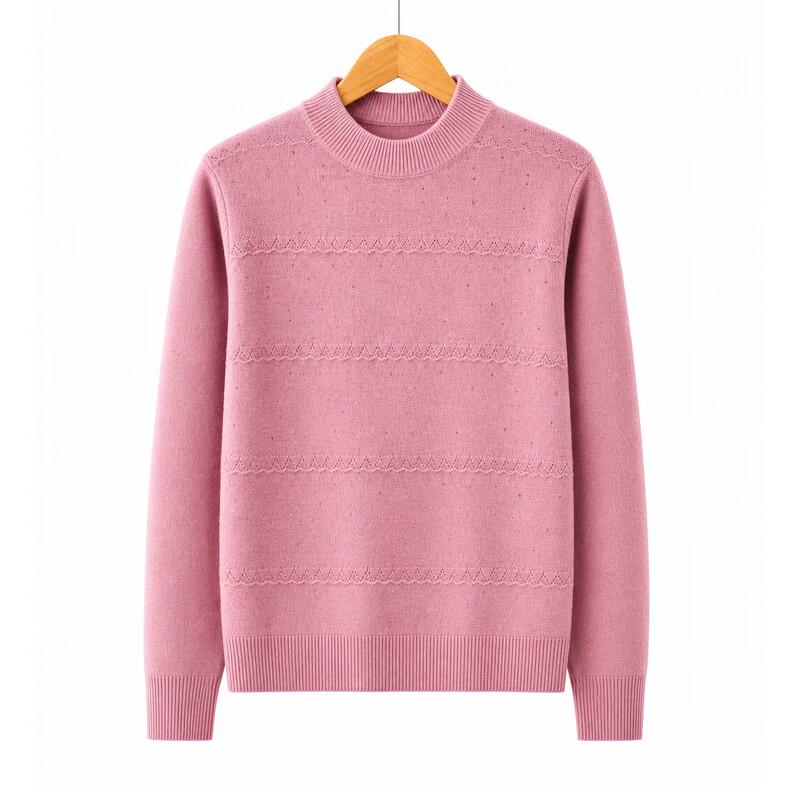 Women's Round-Neck Embellished Knit Sweater
