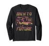 Back To the Future Neon Fade DeLorean Long Sleeve T-Shirt