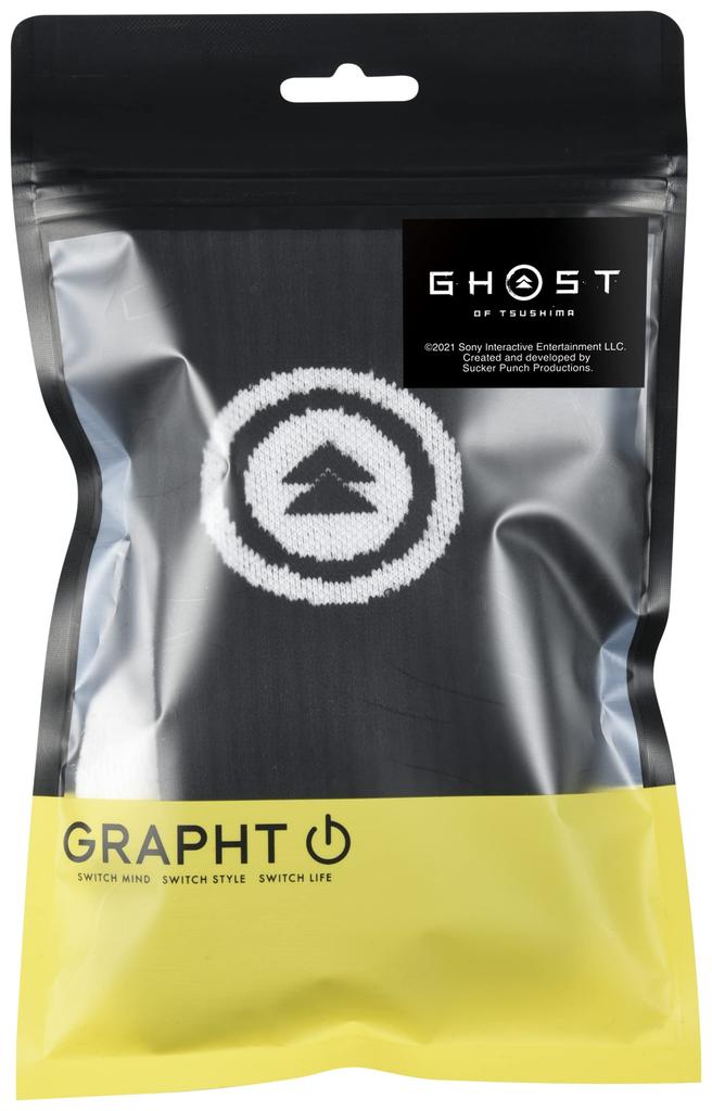 Ghost of Tsushima Sakai Family Crest Socks [Officially Licensed Product] Graft Gaming Life GGL305 Black