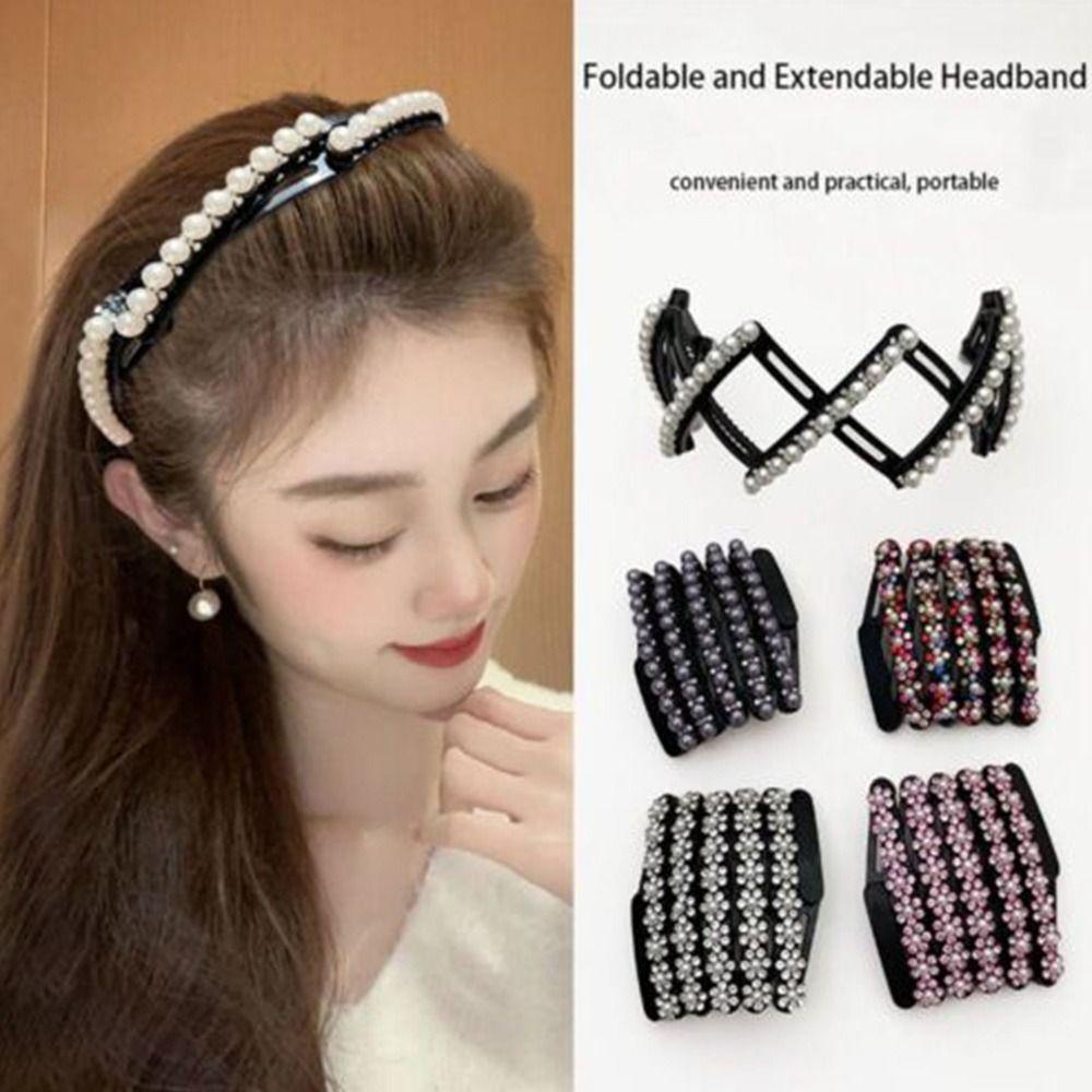 

Rhinestone/Pearl Hairbands Hair Accessories Headbands Versatile Headwear