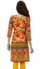 Phagun Indian Women's Cotton Printed Straight Knee Length Casual Kurta Kurti -