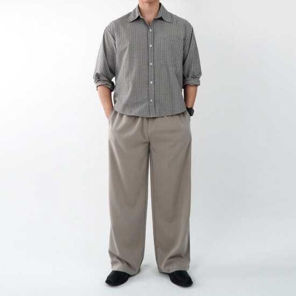 Onl Men Air Cooling Pants Balloon Pants Wide Slacks