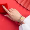 PANJBJ Kaninchen Armband für Damen Mädchen Rotes Geflecht Verstellbarer Schmuck Neujahrs Geburtstagsgeschenk Dropshipping Großhandel