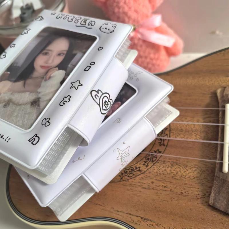 3 Inch 32 Slot Photo Card Card Holder Kpop Binder Idol Postcard Lomo Card Photo Album Collector Card Binder Photocards