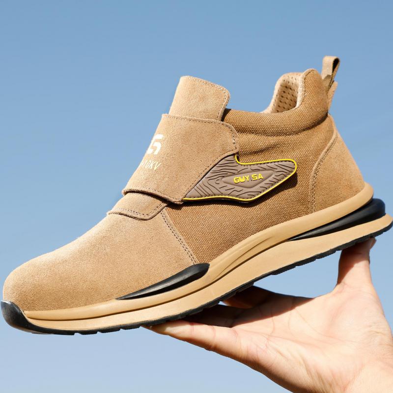 Fashion Insulated Shoes 10kv Electrical Shoes Anti Scalding Welding Shoes Anti-smash Work Safety Boots Men Anti Puncture Suede Boots