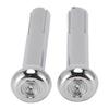 2PCS Car Chrome Door Lock Knobs IN6728Z Anti Scratch Personalized Auto Inner Door Lock Knob Pull Pins for Vehicle
