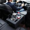 Armrest Organizer for Car Large Capacity with Cup Holder Car Armrest Box Storage Organizer for Charging Cable Phone Key Card