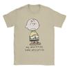 Charlie Brown Anxieties Snoopying T Shirt Men Women Cotton Vintage TShirts Round Neck Tees Short Sleeve Clothes Printed