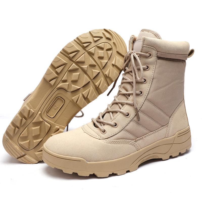 2025 supply combat boots hiking shoes autumn and winter tactical boots ultra-light training boots high-top wear-resistant hiking shoes