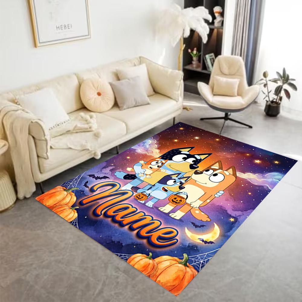 Christmas Pals Celebration Customized Name Floor Rug Office Rug Design for Game Room Balcony Entryway Outdoor Antislip Carpet Decorate Offices