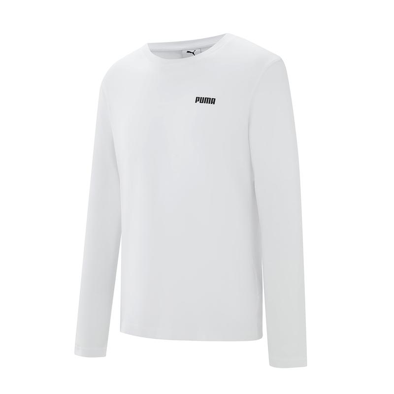 Puma Comfortable Soft Letter Round Neck Long Sleeve T-Shirt Men Tops 693000-02