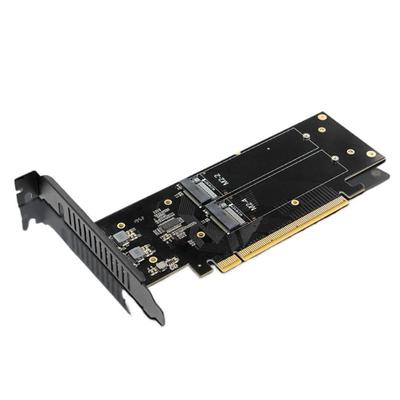 4 M.2 NVMe SSDs Expansion Adapter For PCIe 5.0 X16 Support Up To 4 Drive Large Storage Capacity And RAIDs Management