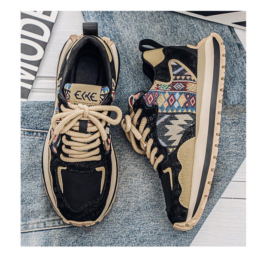 Men's Shoes, Height Increasing, Casual, Sports Shoes, Teenagers, Leather Surface, Thick Sole, Dad's Trendy Shoes
