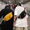 Unisex Large Capacity Crossbody Chest Bag Casual Nylon Sling Bag Adjustable Waist Pack Travel Sports Shoulder Fanny Pack