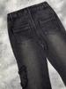 Women's Retro Butterfly Embroidered Low Waist Flared Jeans