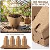50 τεμ. Τετράγωνα Βιοδιασπώμενα Γλαστράκια Φυτωρίων Κύπελλα Εκκίνησης Φυτών Κατασκευασμένα από Φυσικό Πολτό για Οικολογική Κηπουρική και Βλάστηση Σπόρων